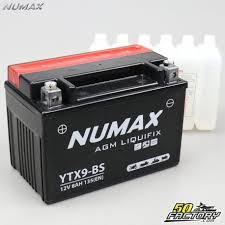 Batterie moto Numax Standard YB12C-A 12V 12Ah 150A
