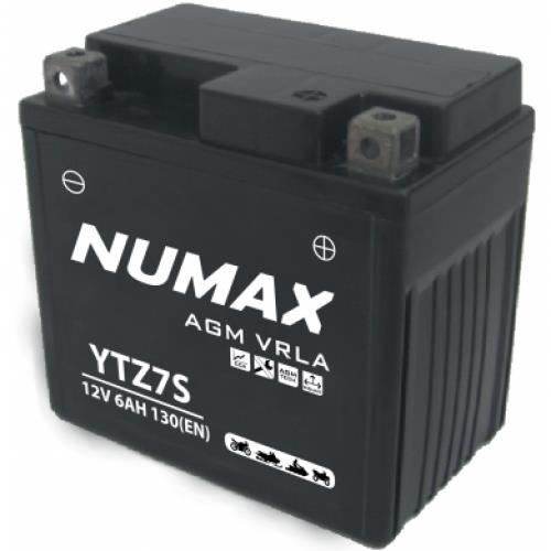 Batterie moto Numax YTZ7S 12V 6Ah 130A