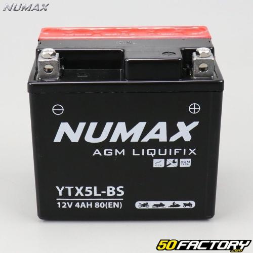Batterie moto Numax Premium AGM 12V 5Ah 70A